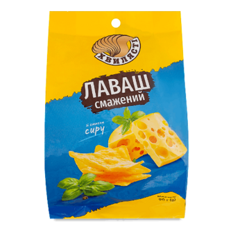 Лаваш Хвилясті смажений зі смаком сиру 90г