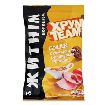 Сухарики ХрумTeam смак буженини та французської гірчиці 55г
