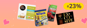 До -23% на продукти та напої Nesquik, Nescafe, Торчин, Світоч та інші