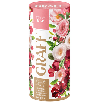 Чай трав’яний Graff з квітів гібіскуса, троянди та шипшини Солодка роза/Sweet Rose 80 г