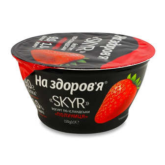 Йогурт На здоров'я Skyr Полуниця 1% 150 г (4820254402599)