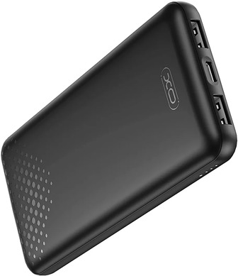 Універсальна мобільна батарея Xo PB312, 10 Вт, 10000 mAh, чорний (6975837583269)