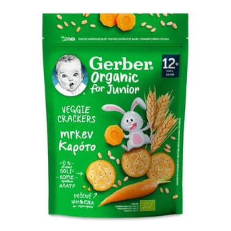 Крекери Gerber Organic з морквою 100 г (8000300435344)