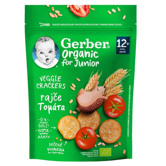 Крекери Gerber Organic з томатом 100 г (8000300435351)