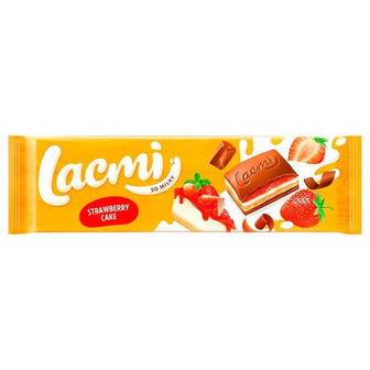 Шоколад молочний Roshen Lacmi Strawberry Cake 275 г (4823077639579)