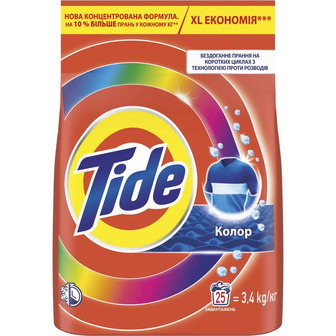 Пральний порошок Tide Color 25 циклів прання 3.4 кг (8006530172257)