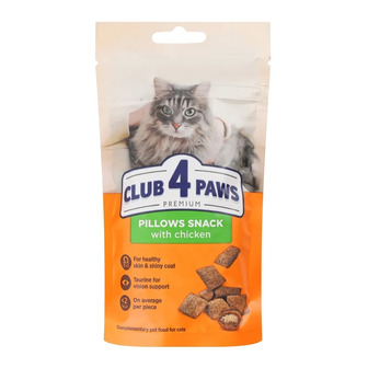 Ласощі для дорослих котів Club 4 Paws Premium з куркою 60 г (4820269145337)