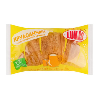 Круасанчик Lukas з молочно-кремовою начинкою ваговий