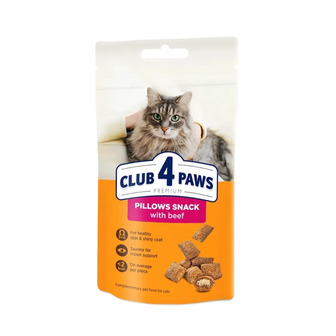 Ласощі для дорослих котів Club 4 Paws Premium з яловичиною 60 г (4820269145313)