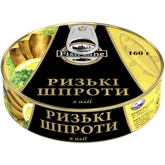 Шпроти Fish Line Ризькі в олії 160 г (4750162301113)