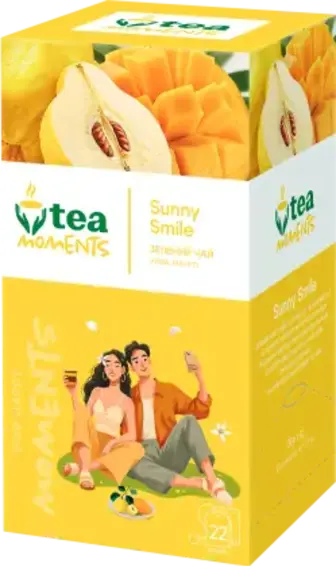 Чай Tea Moments Сонячна Усмішка зелений 22 саше по 1.8 г