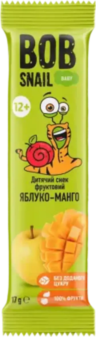 Снек Bob Snail Яблуко та манго 17 г