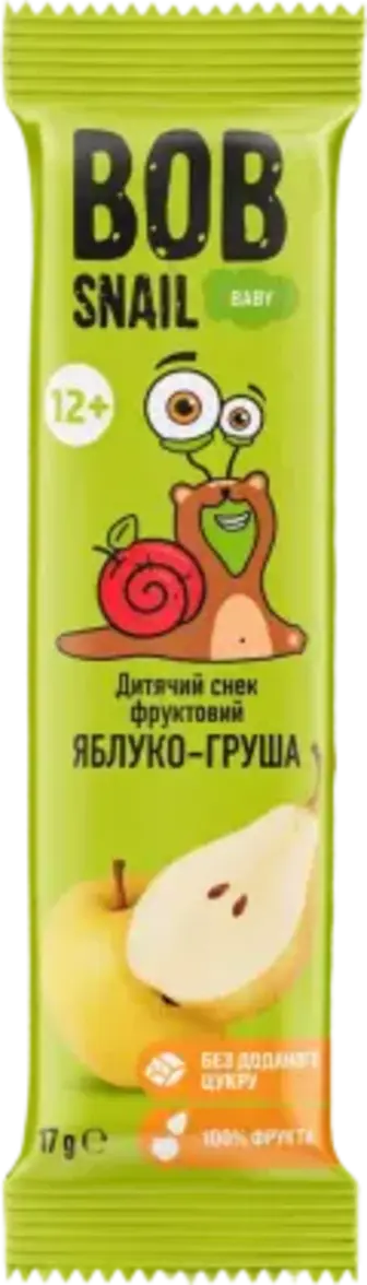 Снек Bob Snail Яблуко та груша 17 г