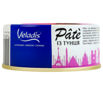 Ікра Veladis Pate з тунця пастер.100г