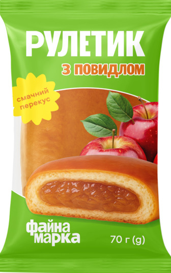 Рулетик Файна Марка з повидлом 70г/уп