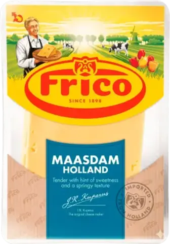 Сир Frico Маасдам 45% нарізка 150 г