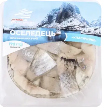 Оселедець Fish Port Класичний філе-шматочки в олії 170 г