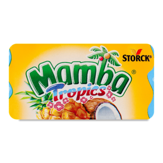 Цукерки Mamba тропікс жувальні асорті 26,5г