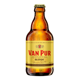Пиво 0,33 л VAN PUR Blonde світле фільтроване пастеризоване 6,6% об скл/пл Польща 