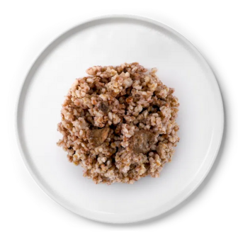 Каша ячна з грибами та цибулею (100г)