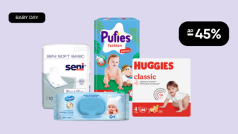 BABY DAY! До -45% на товари для сповивання та вологі серветки