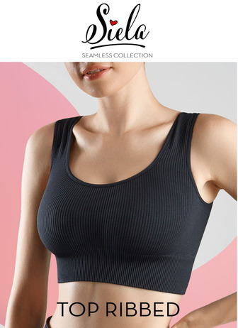 Топ жіночі Siela TOP RIBBED, black, L/XL