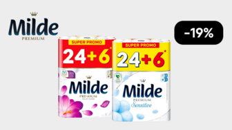 -19% на паперові вироби Milde Sensitive