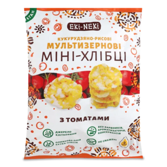 Міні-хлібці Лавка Традицій Екі-Некі кукурудзяно-рисові з томатами (40г)