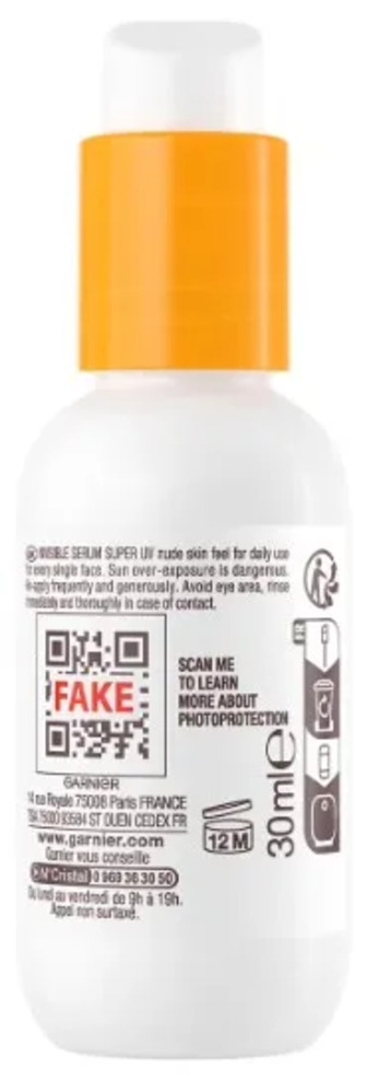 Сироватка сонцезахисна Garnier Ambre Solaire невагома для обличчя SPF 50+, 30 мл