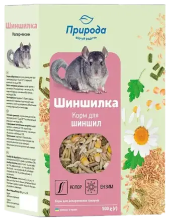 Корм Природа для шиншил з ензимом 500 г