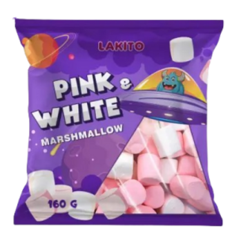 Зефір маршмелоу Lakito Pink&White 160г