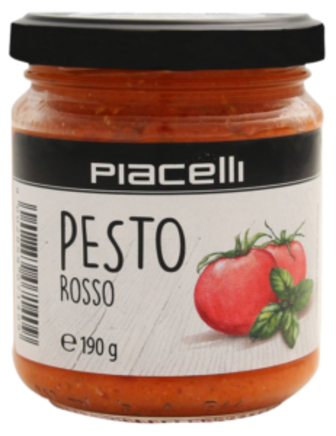 Соус песто червоний з томатами Piacelli 190г