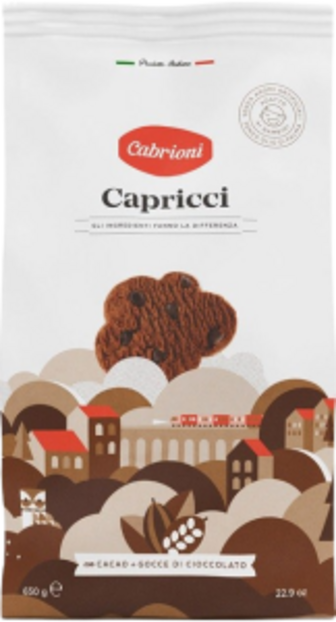 Печиво шоколадне Cabrioni зі шматочками шоколаду 650г