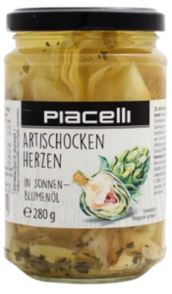 Артишоки в олії Piacelli 280г