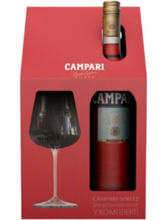Подарунковий набір Campari 0.7л + келих