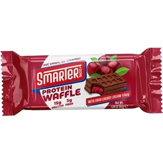 Білкові вафлі з какао з кремовою начинкою зі смаком "вишня" (Protein Waffle) - Термін придатності до 9.2026