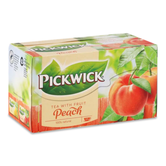 Чай чорний Pickwick ароматизований зі шматочками персика (20*1,5г)