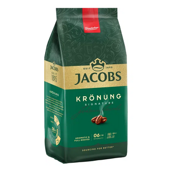 Кава зерно Jacobs Kronung натуральна смажена (250г)