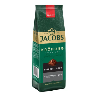 Кава мелена Jacobs Espresso Gold Kronung смажена (400г)