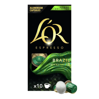 Кава мелена L'OR Espresso Brazil в капсулах 10 шт. (52г)