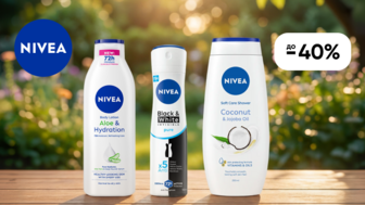 До -40% на засоби для догляду за тілом NIVEA 