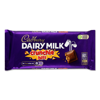 Шоколад молочний Cadbury з хрусткою карамеллю 180г (180г)