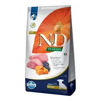 Сухий корм для цуценят Farmina N&D Grain Free Mini Puppy 7 кг - ягня та чорниця