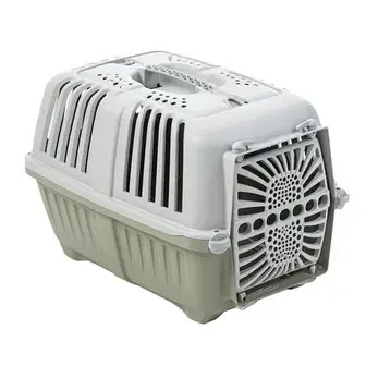 Переноска для собак MPS Pratiko 1 Пластикові дверцята 48x31,5x33 см - світло-зелений