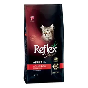 Сухий корм для котів Reflex Plus Adult 15 кг - ягня та рис