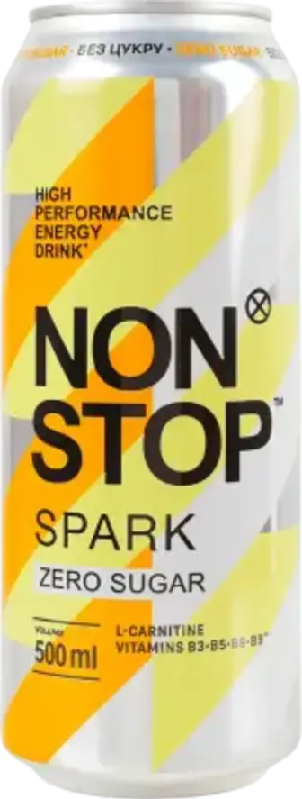 Напій енергетичний Non Stop Spark без цукру 500 мл