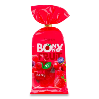Цукерки Roshen BonnyFruit ягідний мікс желейні (200г)