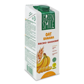 Напій ультрпастеризований Green Smile Oat Banana вівсяний (1л)