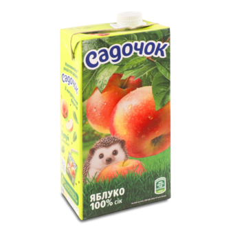 Сік Яблуко без цукру 0,95л т/п з кришкою Садочок