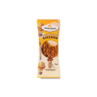 Морозиво Три Ведмеді Caramel Corn Balloon в глазурі 55г